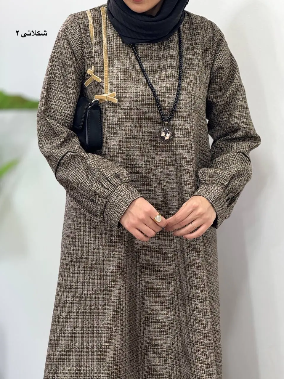 پیراهن مانتویی سوپر کلوش پاییزه پاپیون